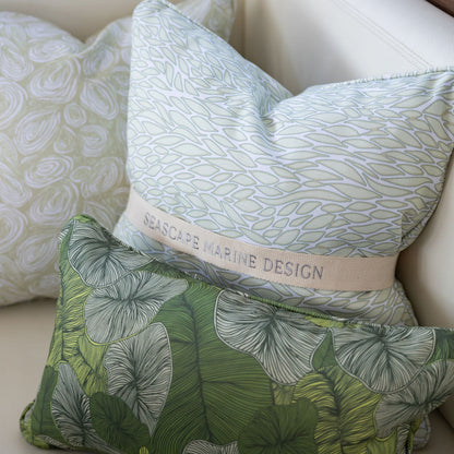 Seascape Fish Pearl Cushion – Outdoor Coastal by Jess Scott