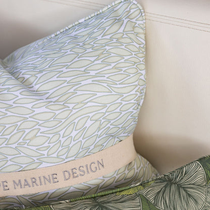 Seascape Fish Pearl Cushion – Outdoor Coastal by Jess Scott