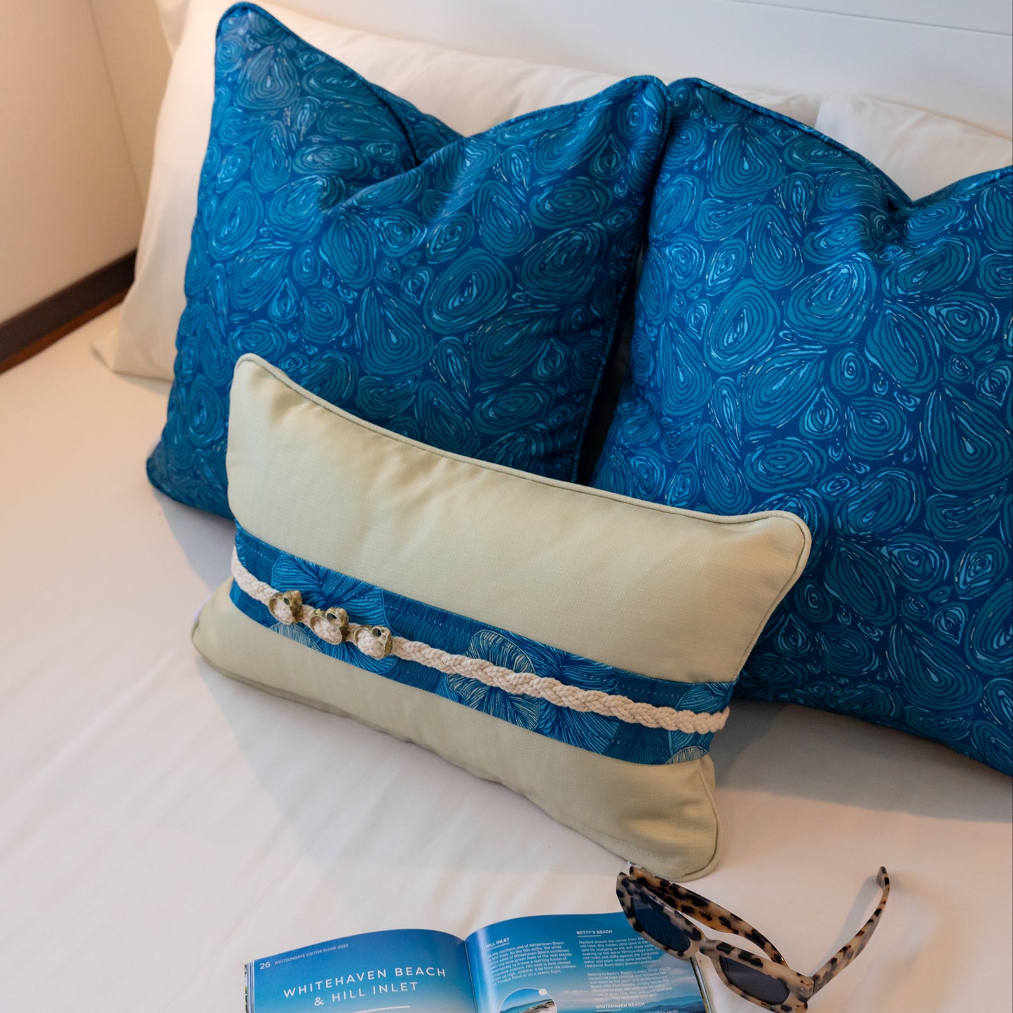 Seascape Pearl Cushion – Outdoor Coastal by Jess Scott