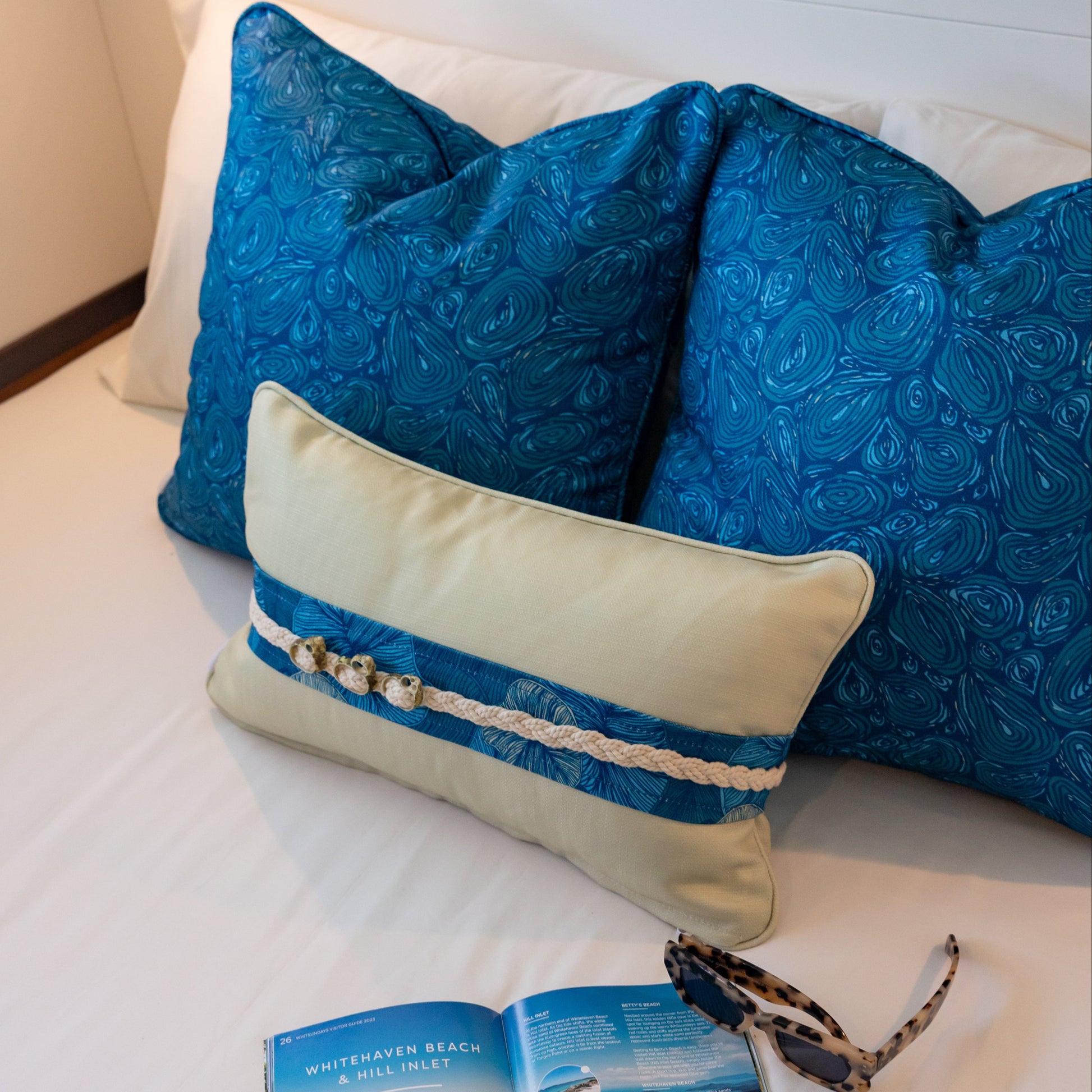 Seascape Pearl Cushion – Outdoor Coastal by Jess Scott