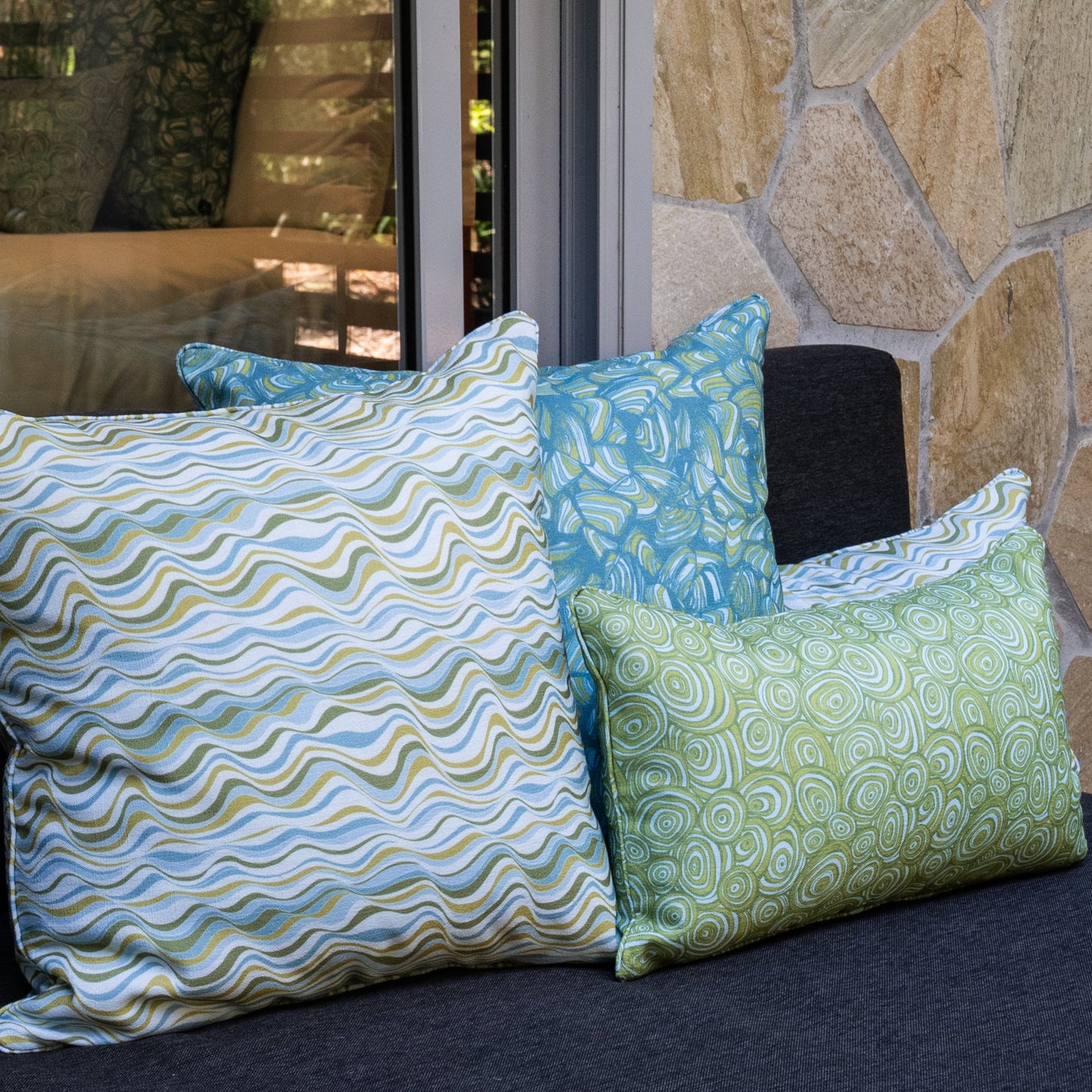 Outdoor / Indoor Cushion Cover - Mangrove - Pipi