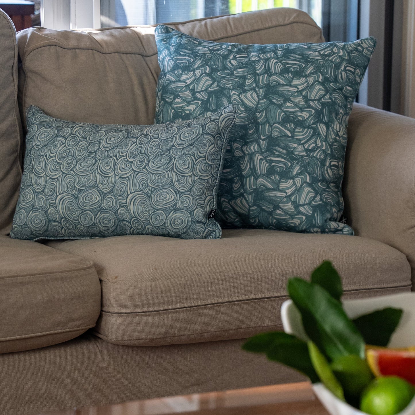 Outdoor / Indoor Cushion Cover - Growth Rings - Frenchmans