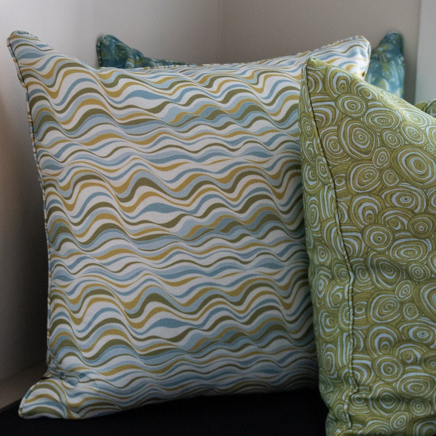 Outdoor / Indoor Cushion Cover - Straddie Stripe - Mangrove