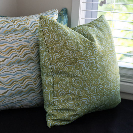Outdoor / Indoor Cushion Cover - Growth Rings - Mangrove
