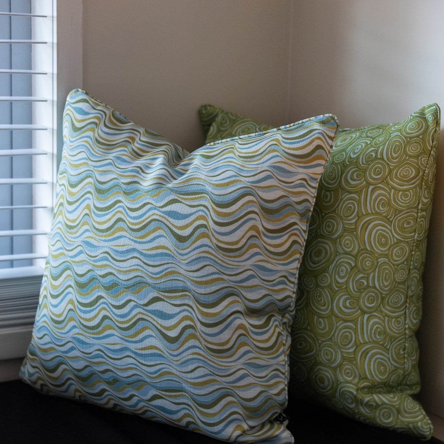 Outdoor / Indoor Cushion Cover - Straddie Stripe - Mangrove