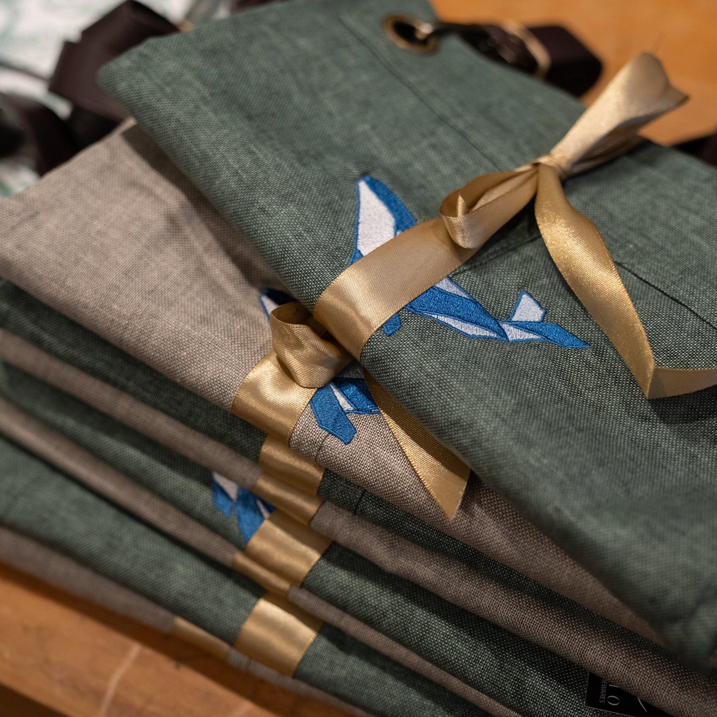 Apron, Natural Linen - Whale