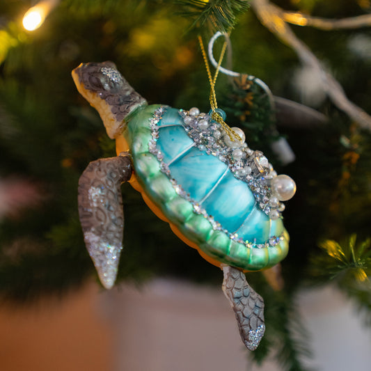 Turtle Ornament - Glass