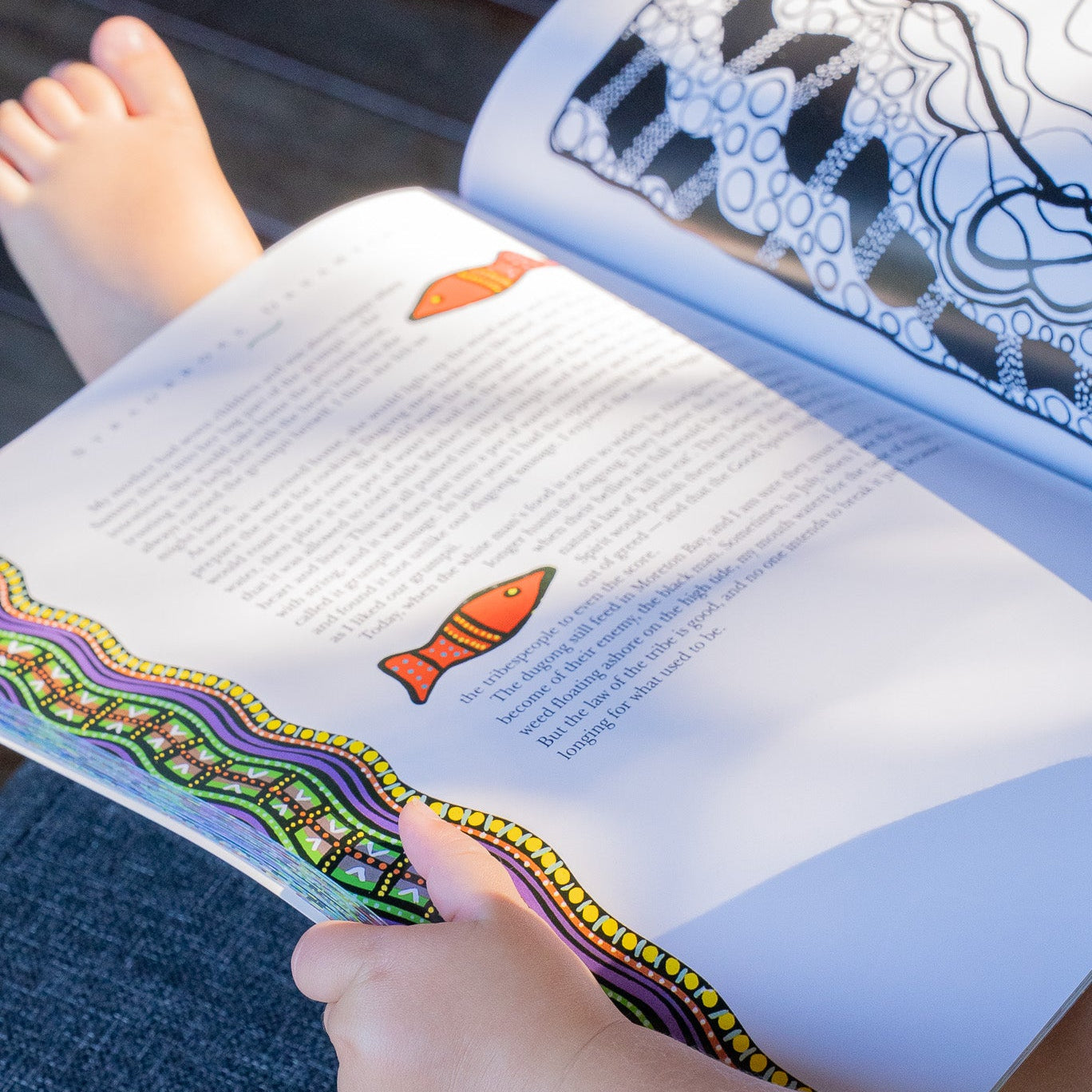 Stradbroke Dreamtime - childrens book open