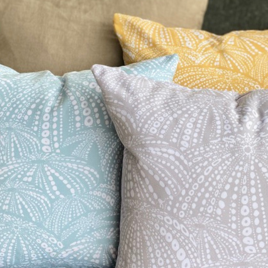 Urchin Light Driftwood Cushion – Indoor Outdoor | Australian Made