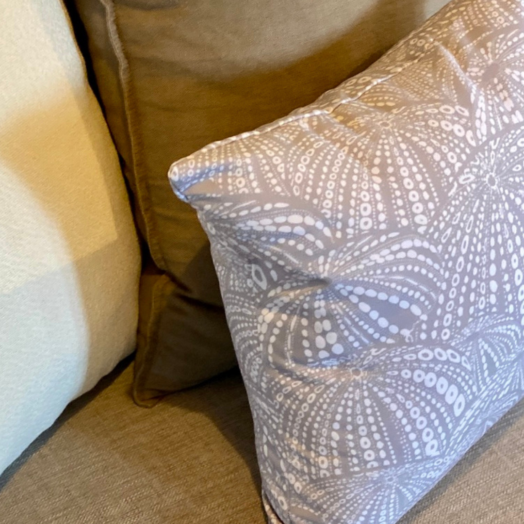 Urchin Light Driftwood Cushion – Indoor Outdoor | Australian Made