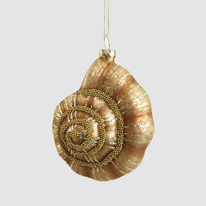 Glass Nautilus Shell Tree Decoration