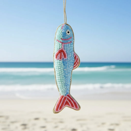Fish Christmas Decoration Blue & Pink
