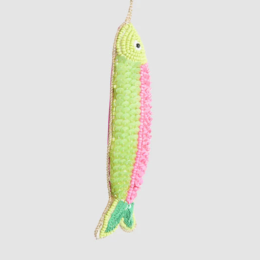 Fish Christmas Decoration Green & Pink