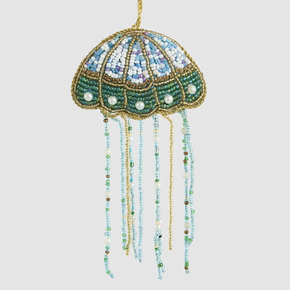 Beaded Jellyfish Christmas Decoration
