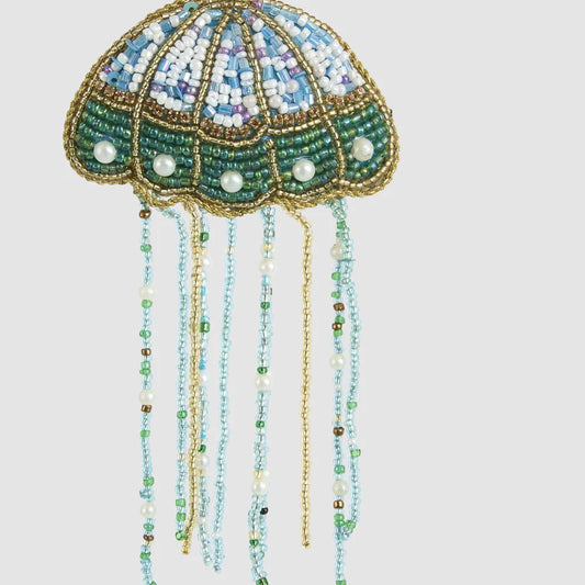 Beaded Jellyfish Christmas Decoration