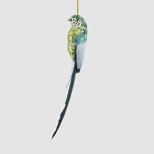 Green Budgie Christmas Decoration