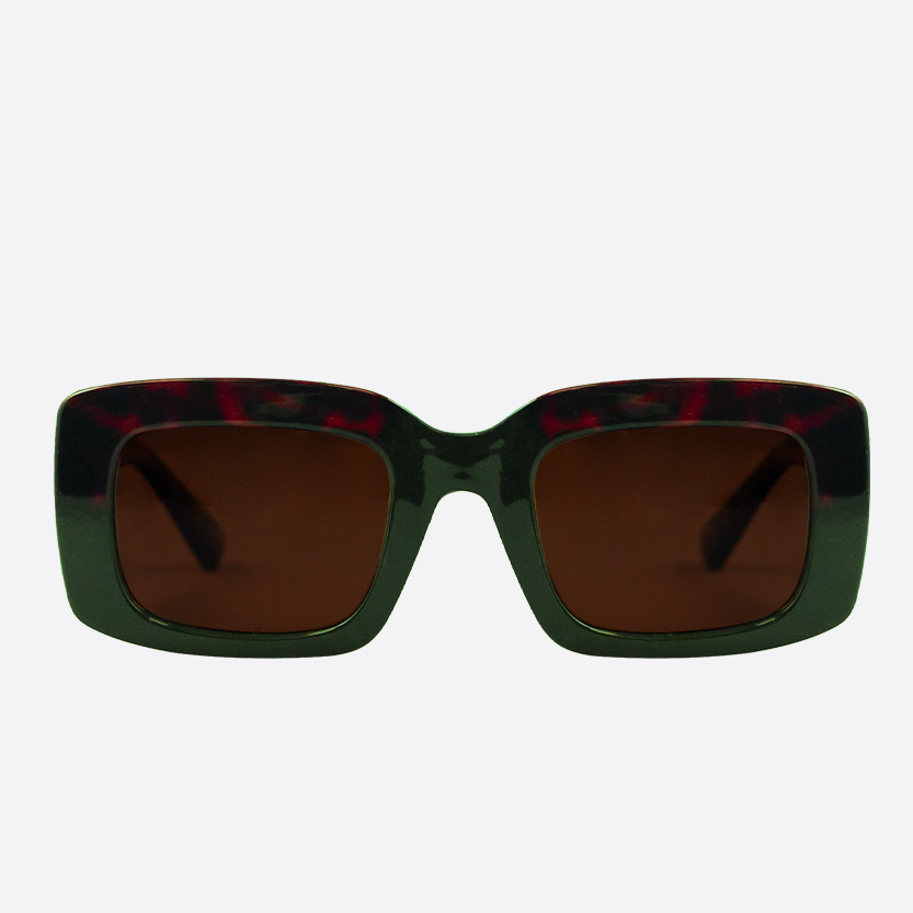OCEANIDES POLARISED SUNGLASSES - IDA TORTOISE GREEN BROWN