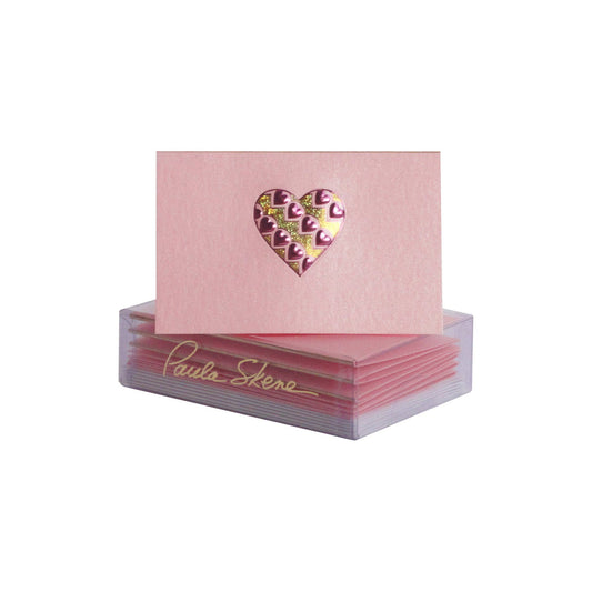 Heart of Hearts on Pink Enclosure Card