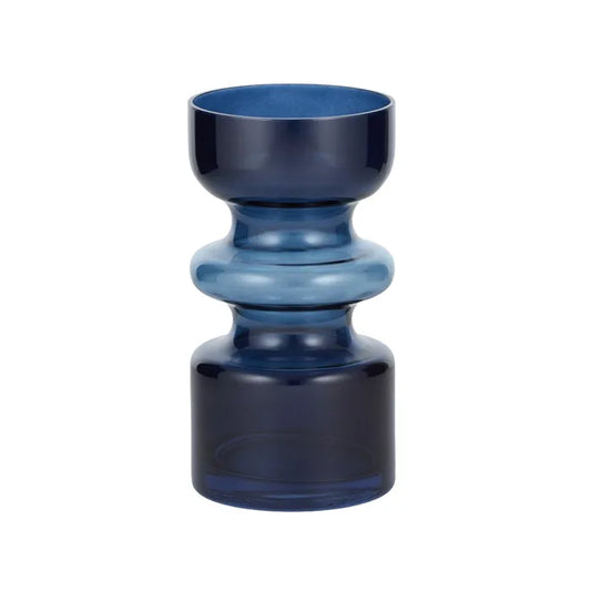 Navy Blue Glass Vase - PICK UP ONLY