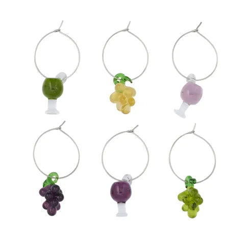 Wine glass charms - Grappa Collection