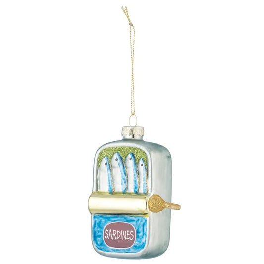 Sardine Tin Ornament - Glass