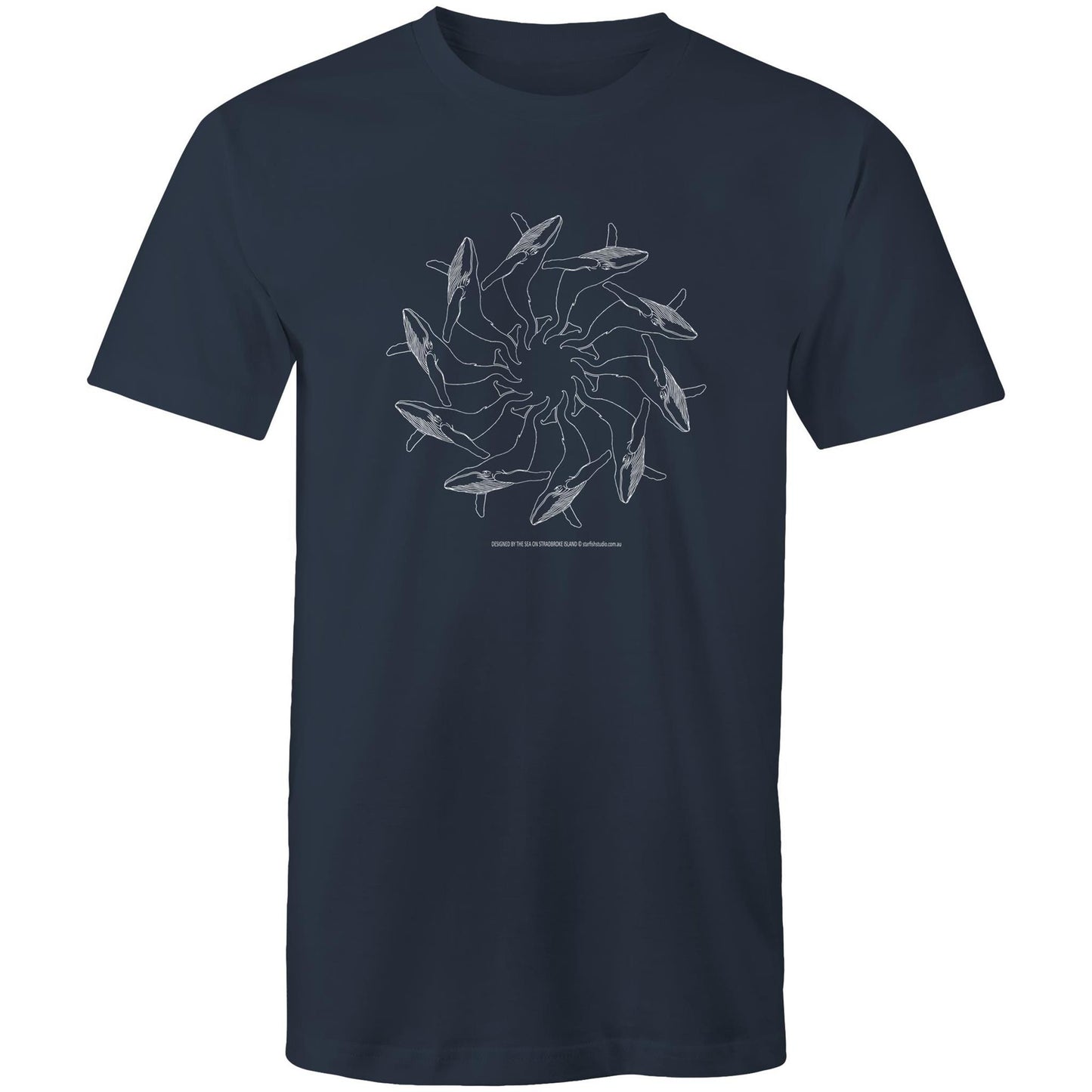Printed to order- Unisex WHALE SPIRAL T-Shirt