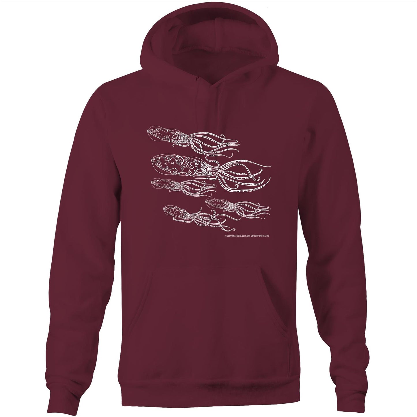 Printed to order- Unisex SQUID - Hoodie with Pocket