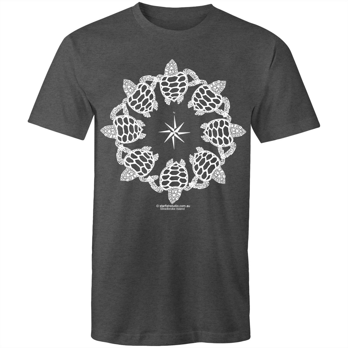 Printed to order- Unisex TURTLE CIRCLE T-Shirt