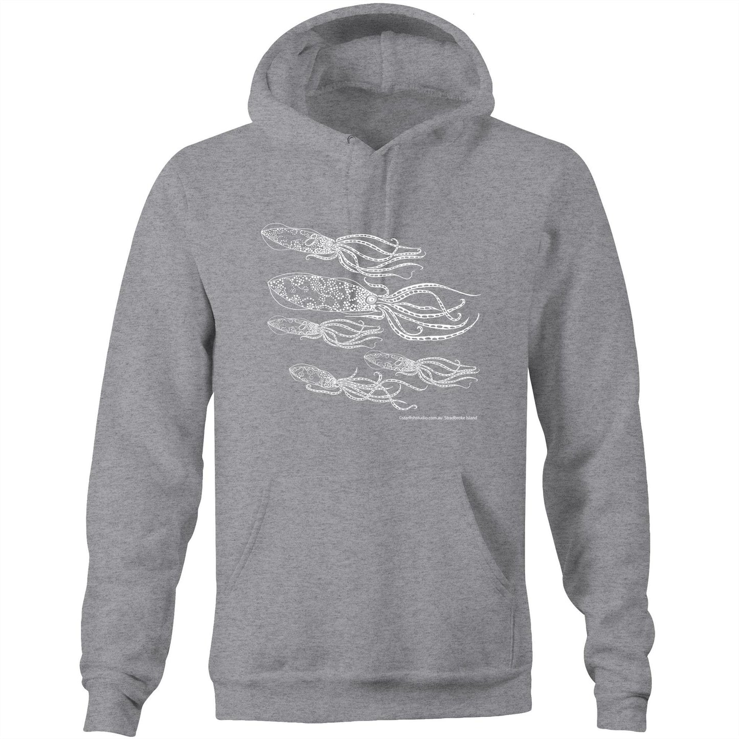 Printed to order- Unisex SQUID - Hoodie with Pocket