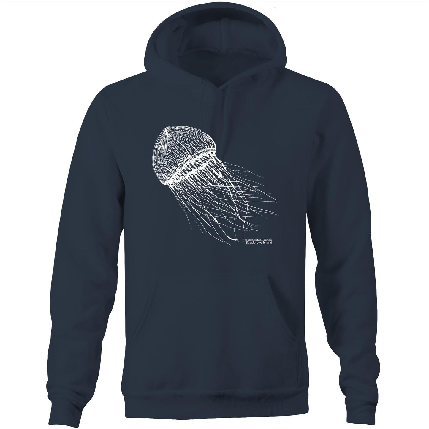 Printed to order- Unisex JELLYFISH - Hoodie with Pocket