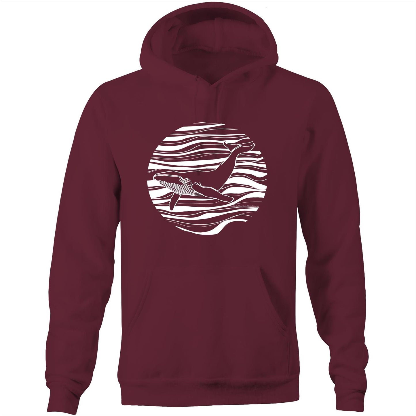 Printed to order- Unisex WHALE - Hoodie with Pocket