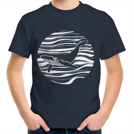 Printed to order- Kids  WHALE  T-Shirt
