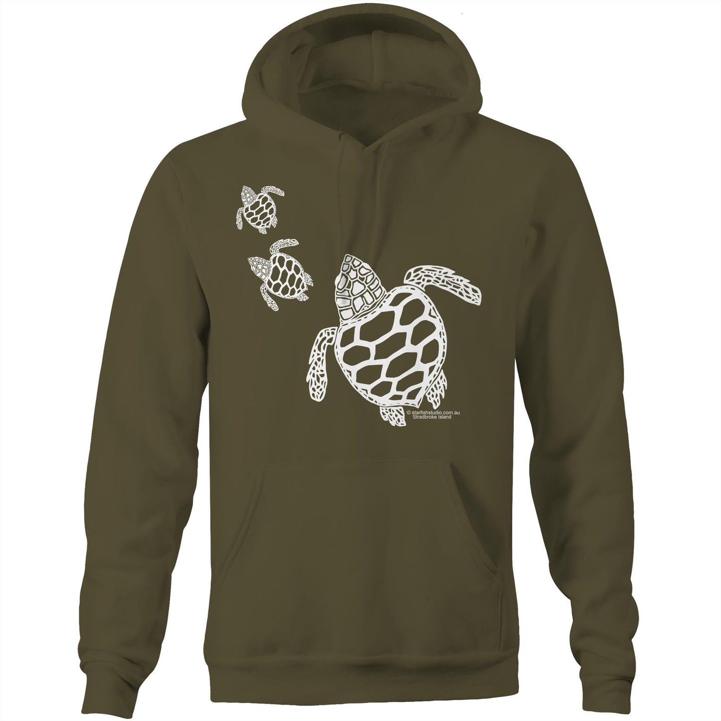 Printed to order- Unisex TURTLES - Hoodie with Pocket