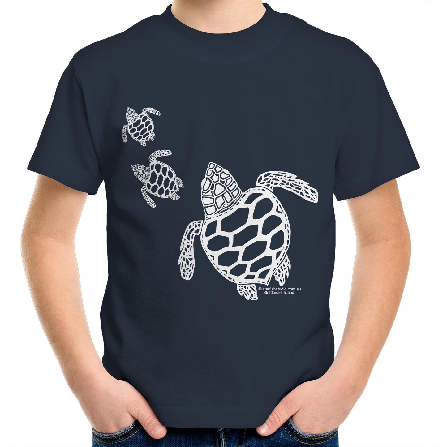 Printed to order- Kids  TURTLE  T-Shirt