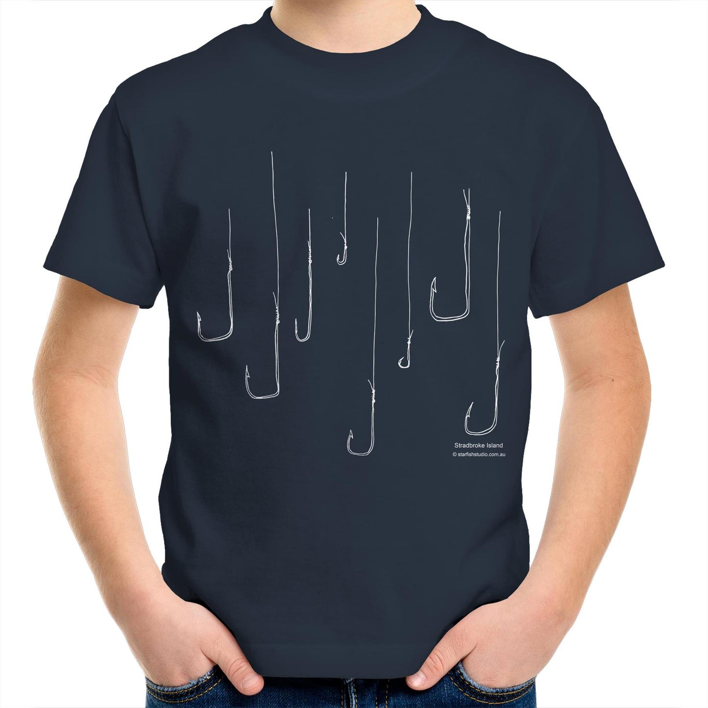Printed to order-Kids  FISH HOOKS  T-Shirt