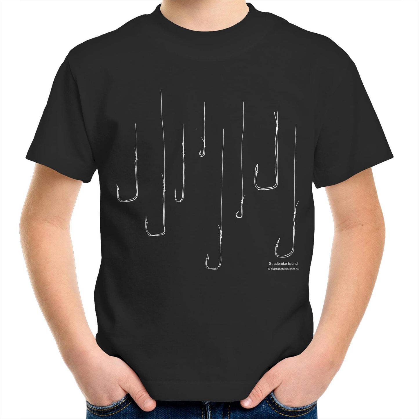 Printed to order-Kids  FISH HOOKS  T-Shirt