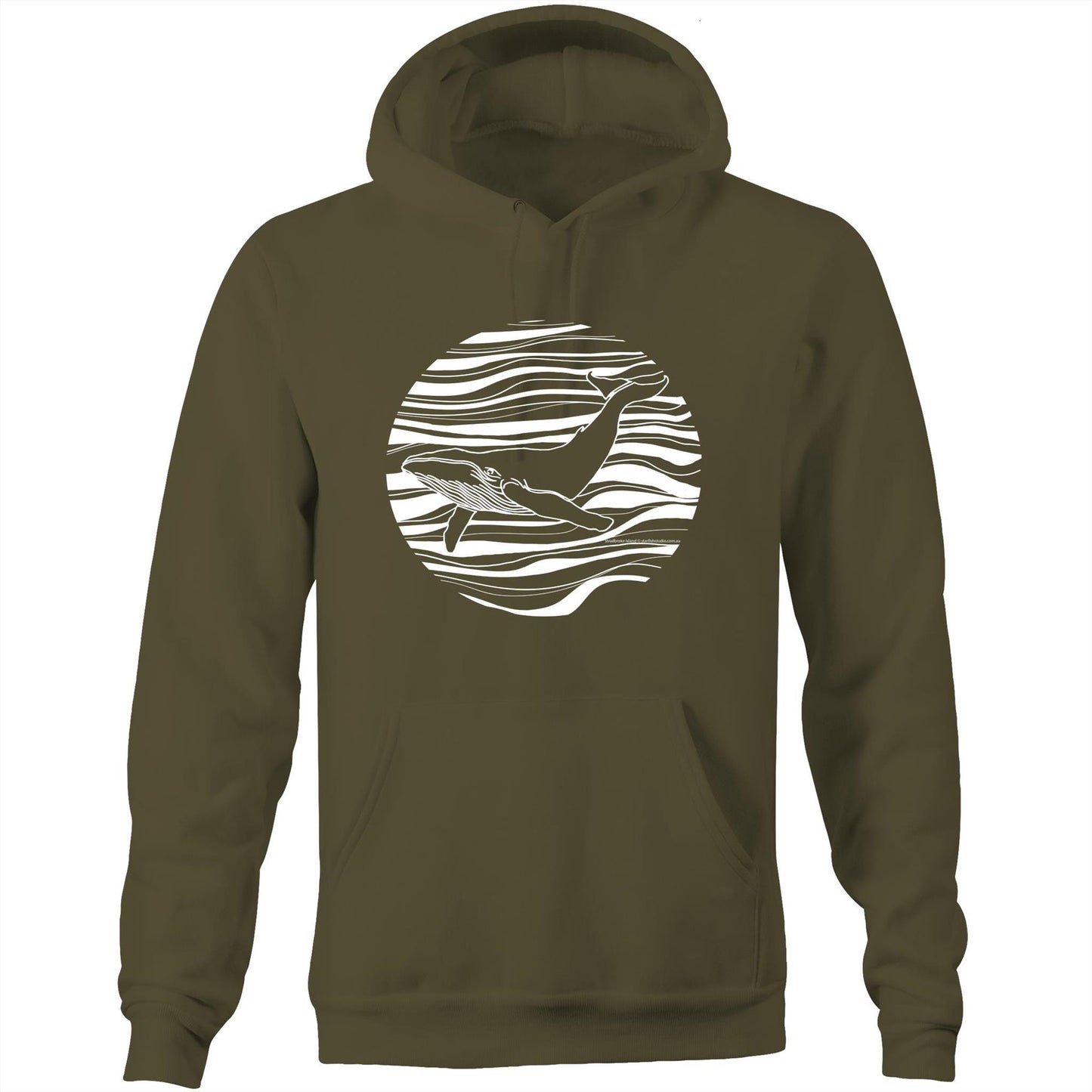 Printed to order- Unisex WHALE - Hoodie with Pocket