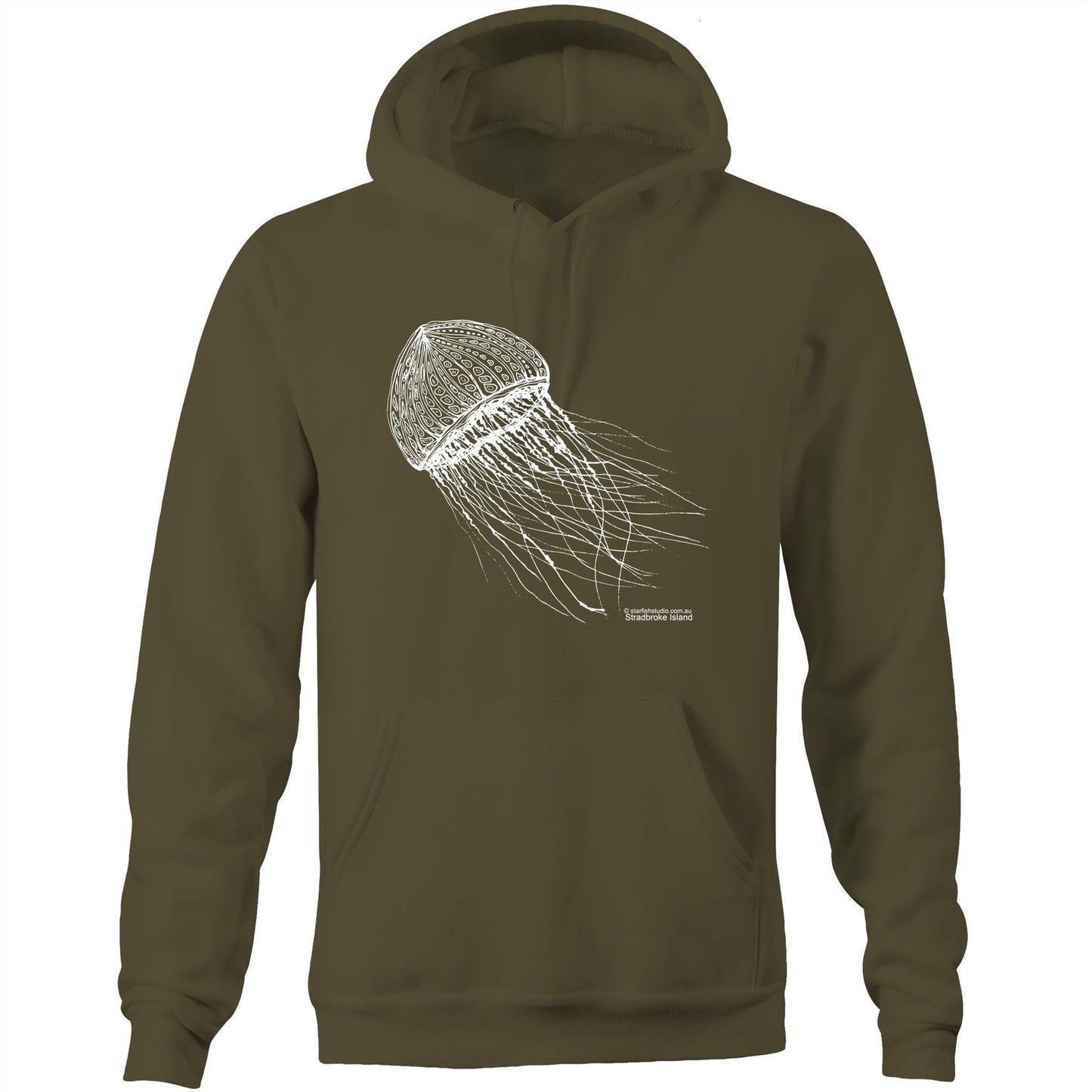 Printed to order- Unisex JELLYFISH - Hoodie with Pocket