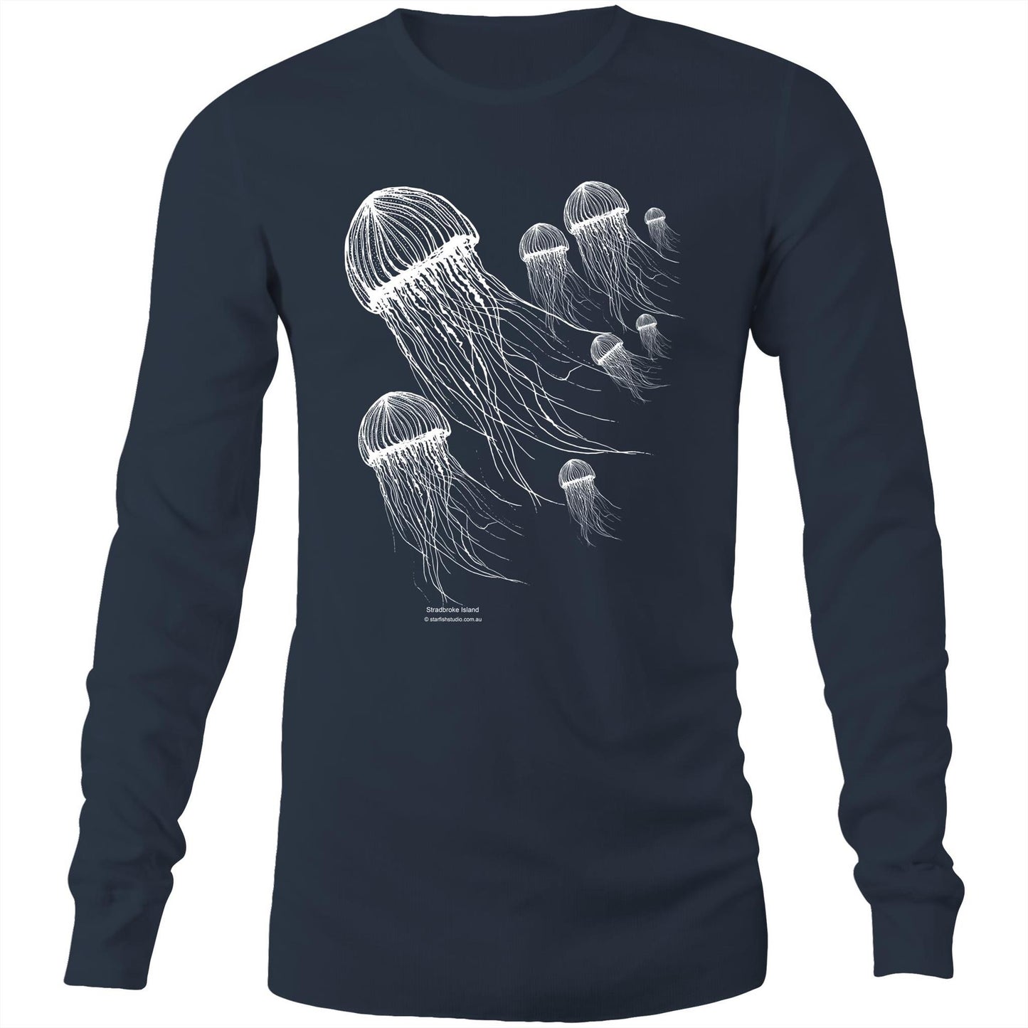 Printed to order- Unisex JELLYFISH GROUP -  Long Sleeve T-Shirt