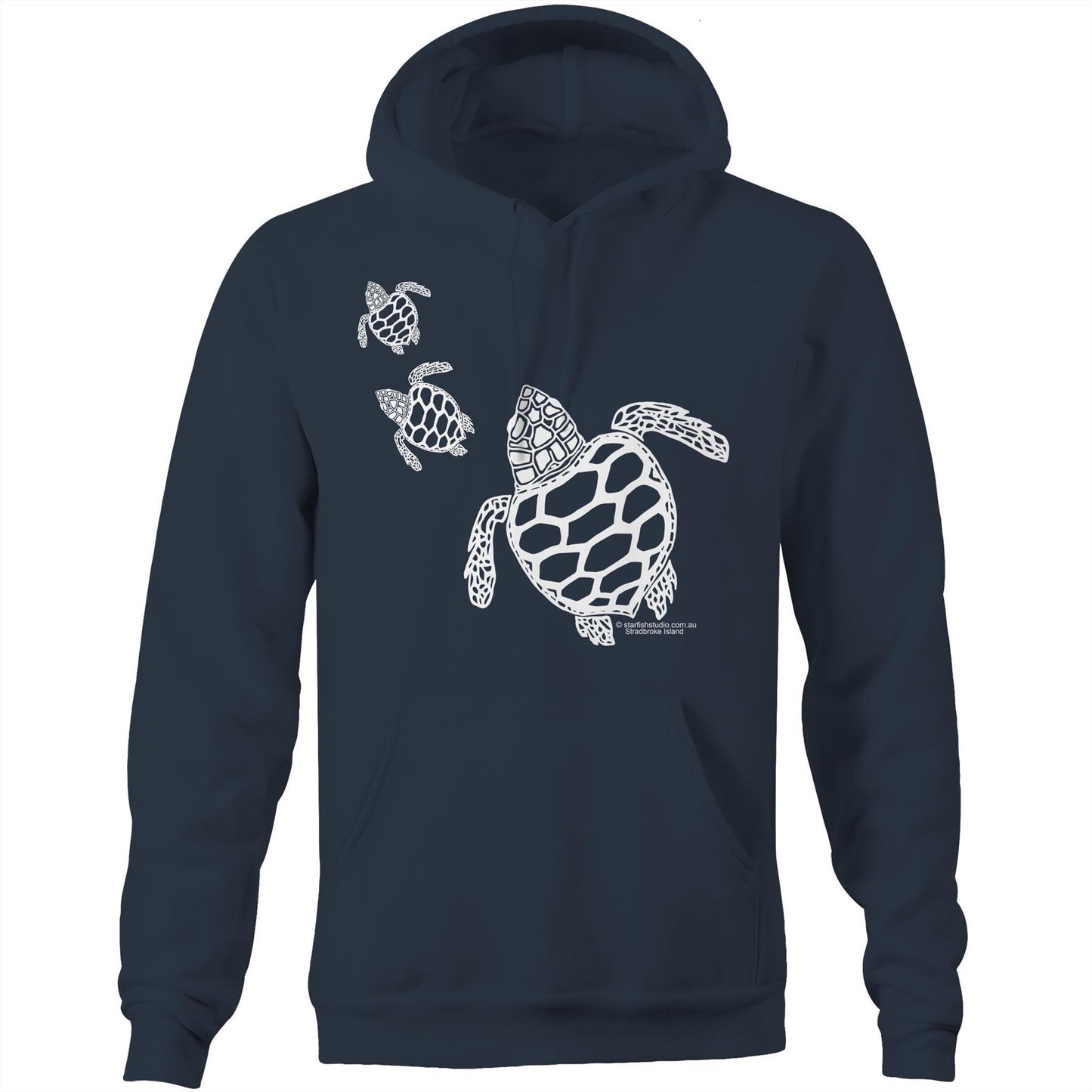Printed to order- Unisex TURTLES - Hoodie with Pocket