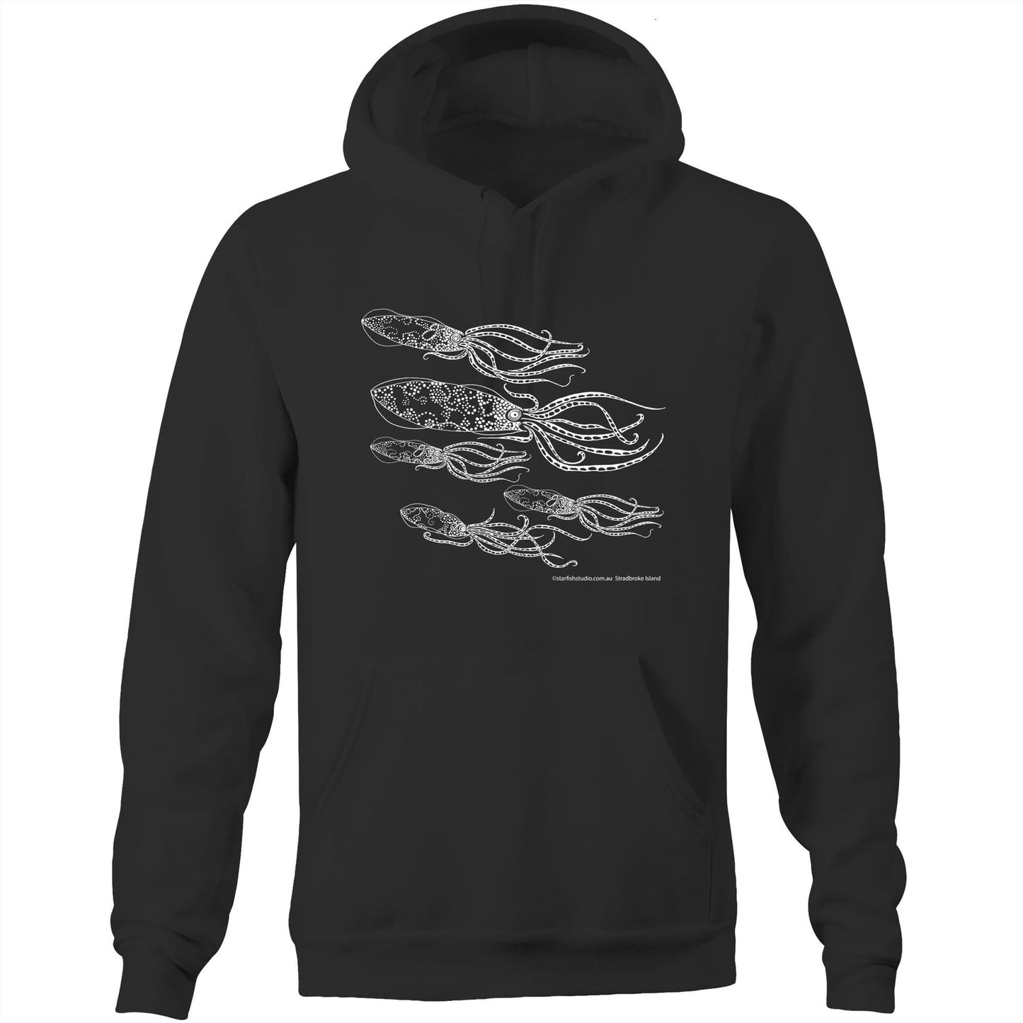 Printed to order- Unisex SQUID - Hoodie with Pocket