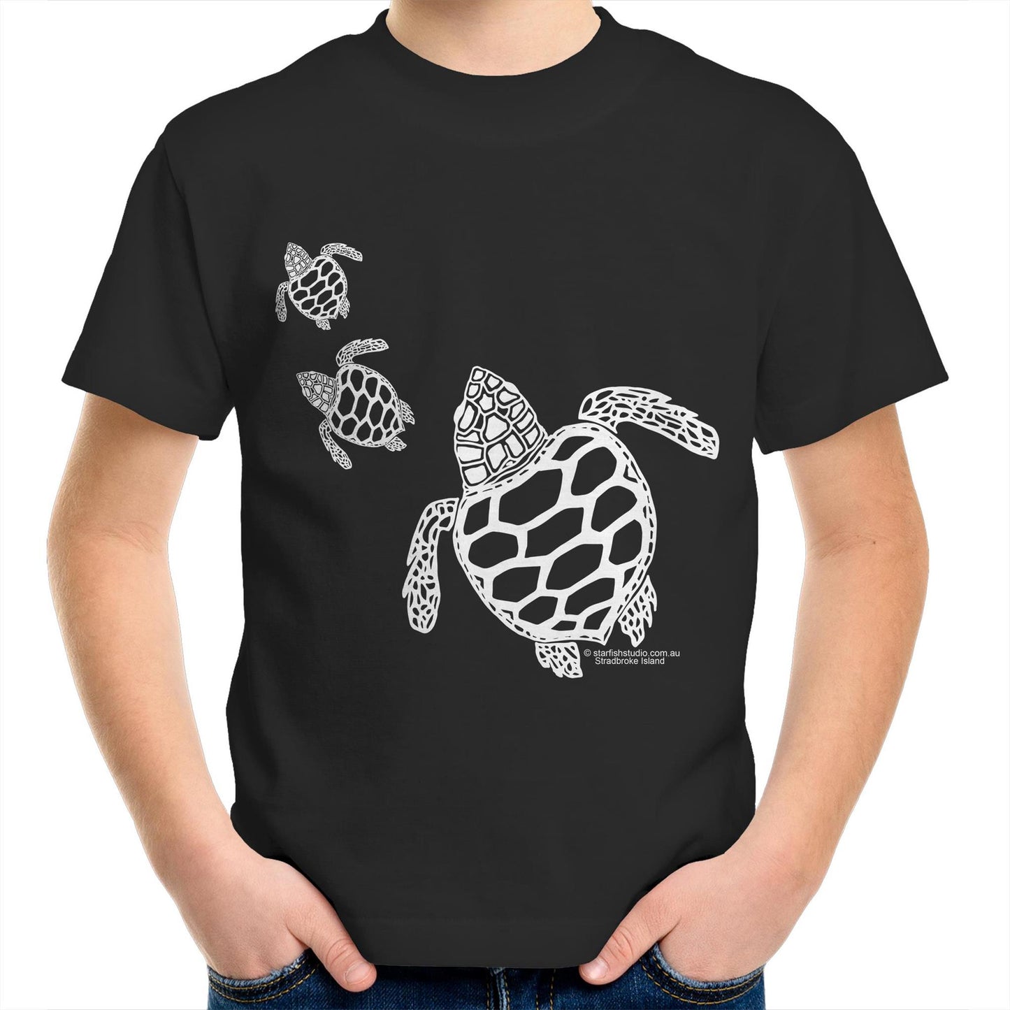 Printed to order- Kids  TURTLE  T-Shirt