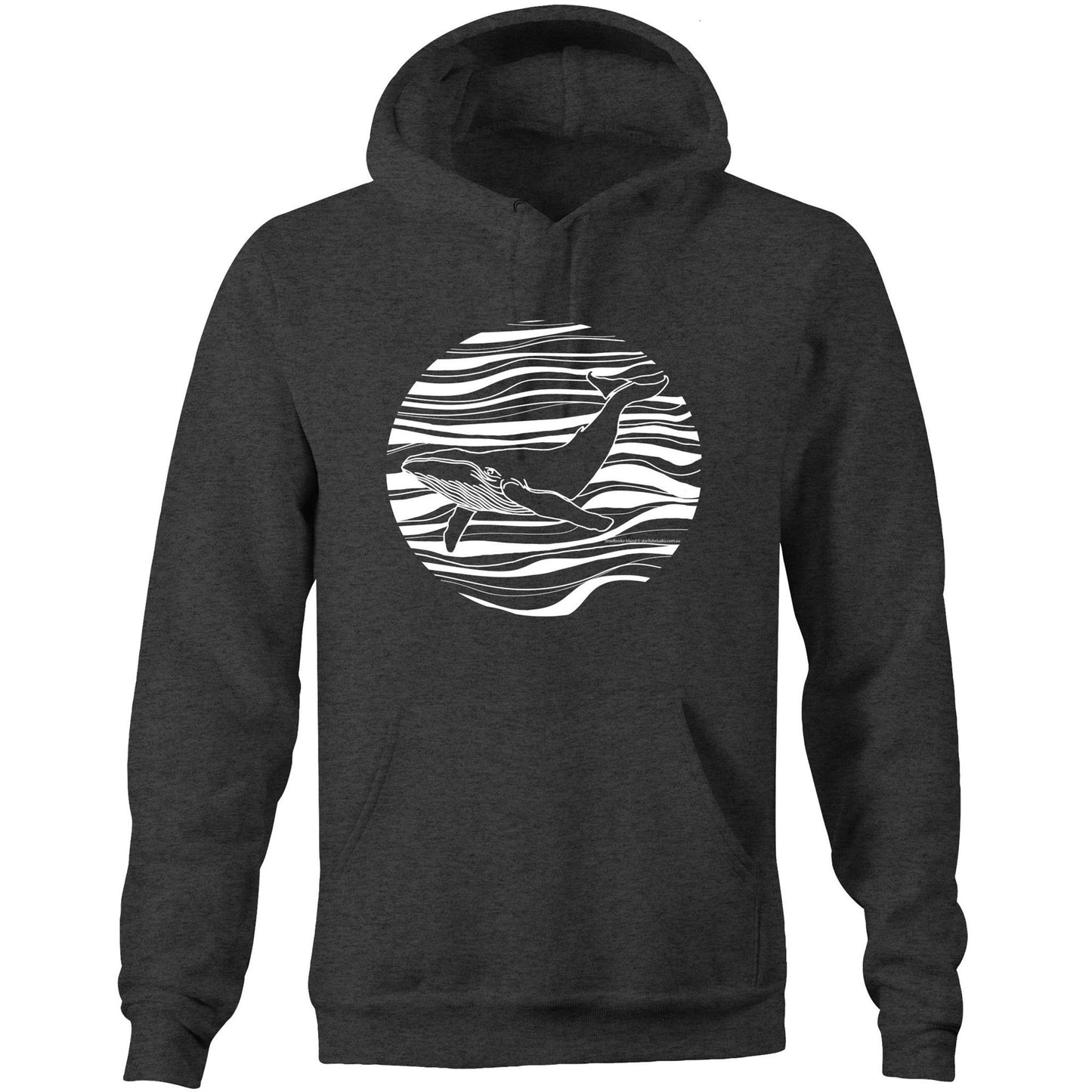 Printed to order- Unisex WHALE - Hoodie with Pocket