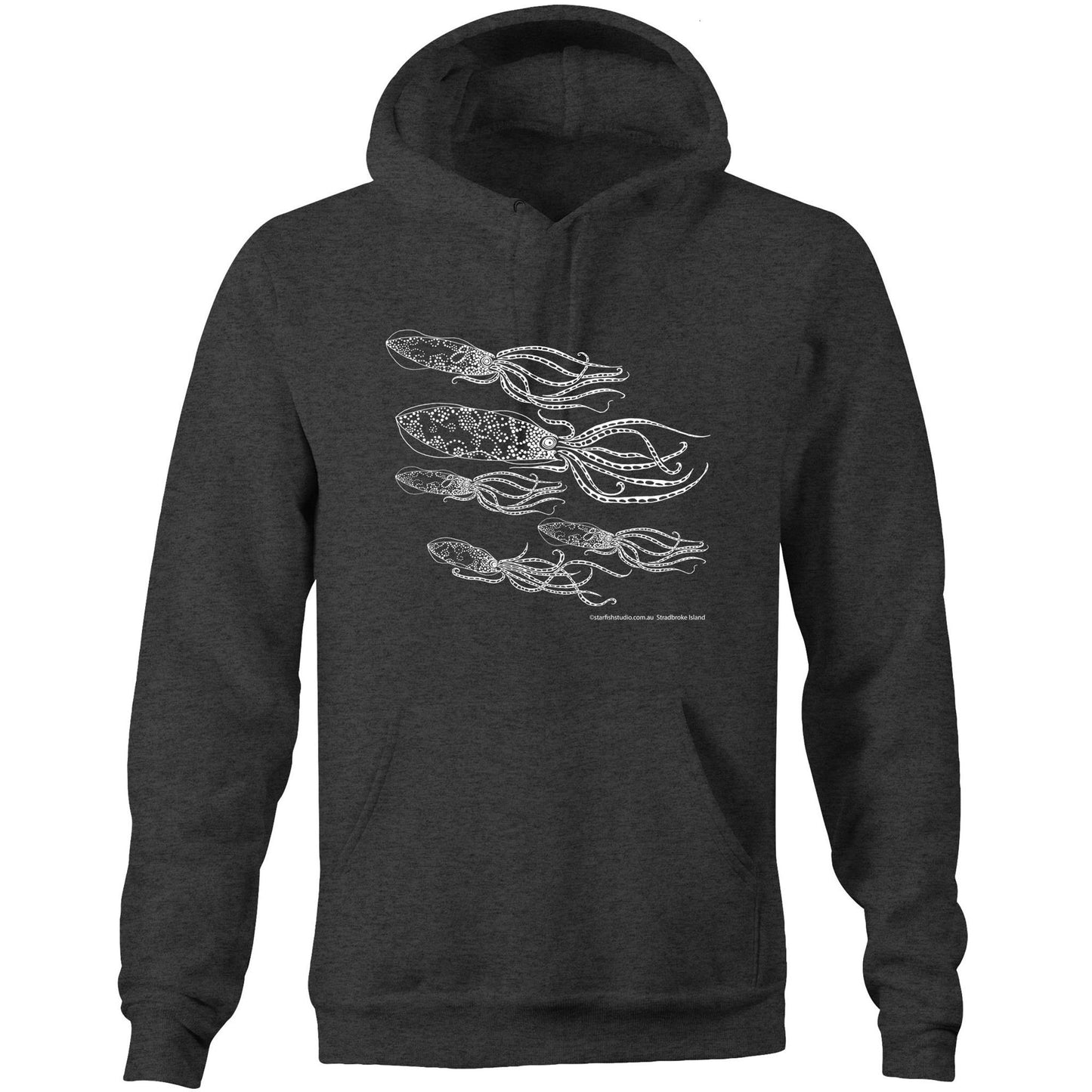 Printed to order- Unisex SQUID - Hoodie with Pocket