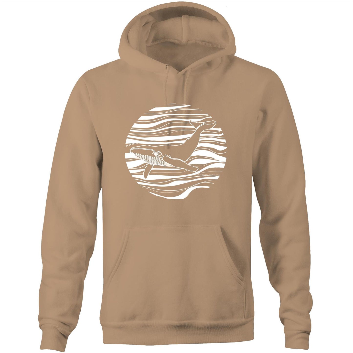 Printed to order- Unisex WHALE - Hoodie with Pocket
