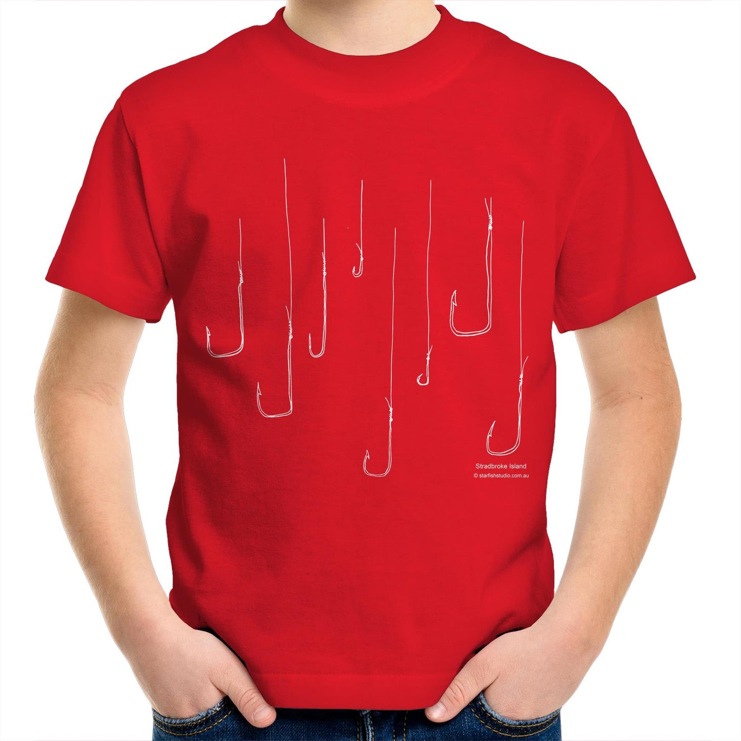 Printed to order-Kids  FISH HOOKS  T-Shirt